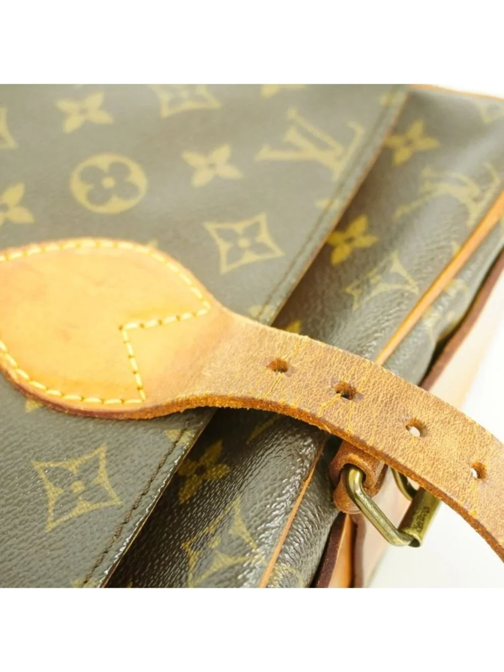 Louis Vuitton Shoulder Bag Monogram Cartesiere GM Brown